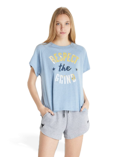 Majica Under Armour Project Rock Respect Tee Modra | 1369961-416