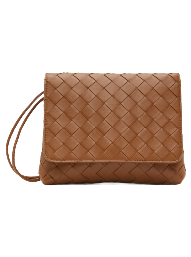 Torbica Bottega Veneta Mini Intrecciato Bag Rjava | 741897 VCPP3