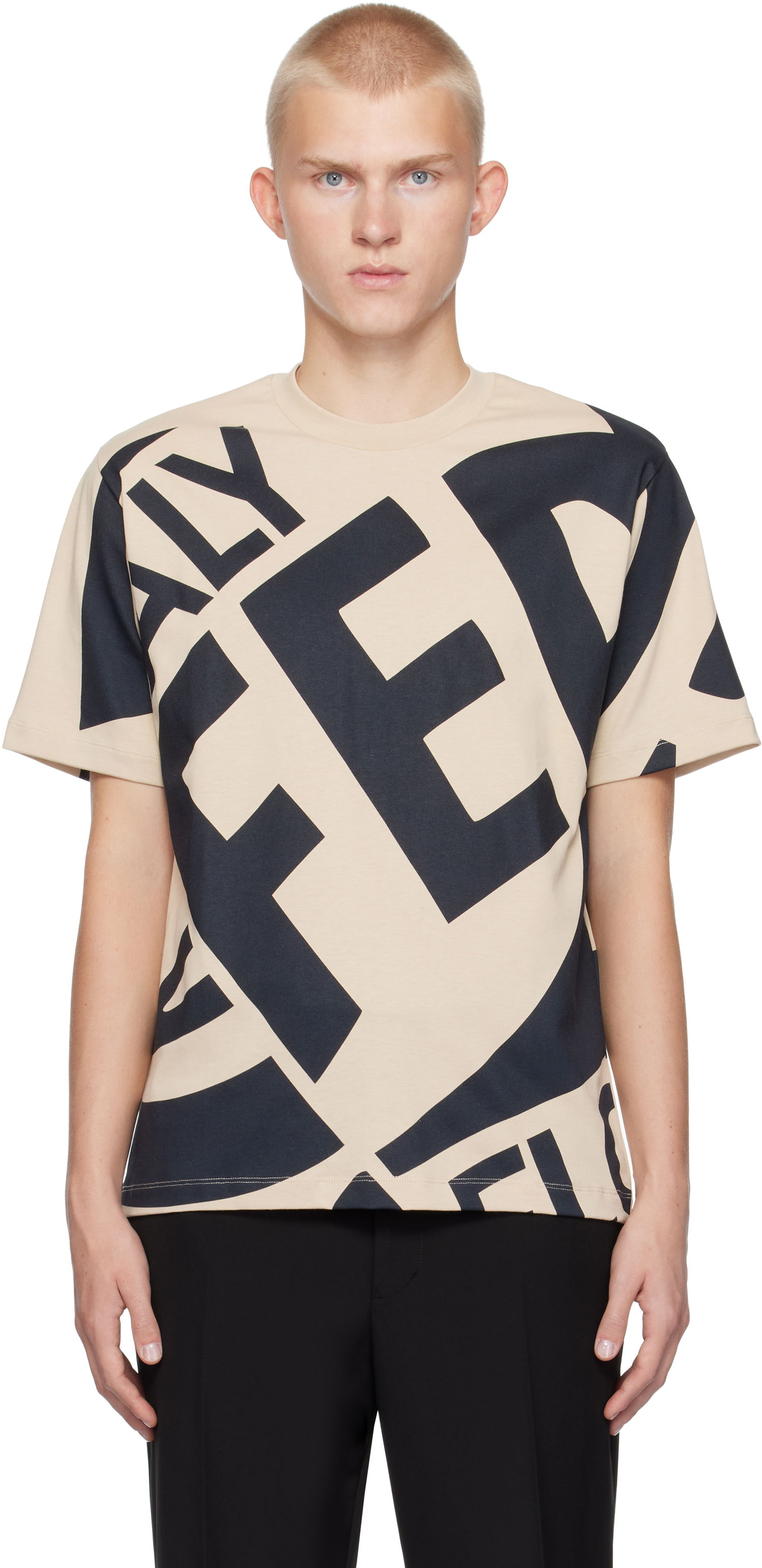 Majica FERRAGAMO Graphic T-Shirt Bež | 776363, 0