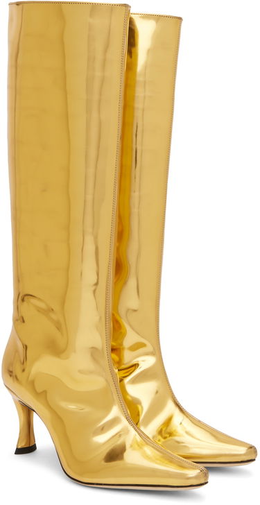 Obleke BY FAR BY FAR Stevie 42 Knee-High Boots Kovinski | 22FWSVIGDLAC, 3