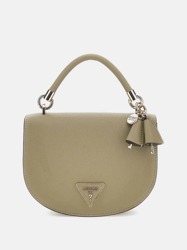 Torbica GUESS Gizele Saffiano Mini Handbag Bež | HWVG9195770, 0