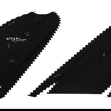 Pleteni pulover Givenchy Oversized Crewneck Črna | BMJ0B83Y69 001, 1