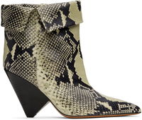 Isabel Marant Lulya Snakeskin Ankle Boots
