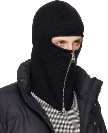 Beanie Courrèges Courrèges Zipped Wool Balaclava Črna | 324MCP008FI0036, 1