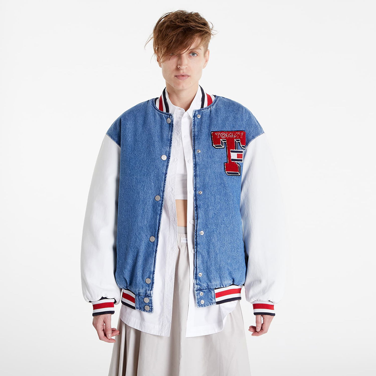 Jakna Tommy Hilfiger Denim Letterman Jack Modra | DW0DW14243 1A5, 0