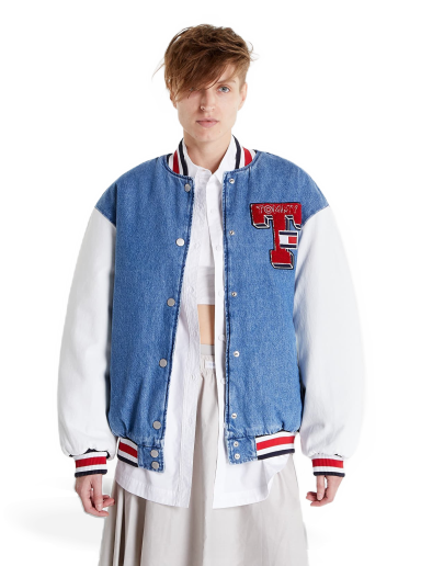 Jakna Tommy Hilfiger Denim Letterman Jack Modra | DW0DW14243 1A5