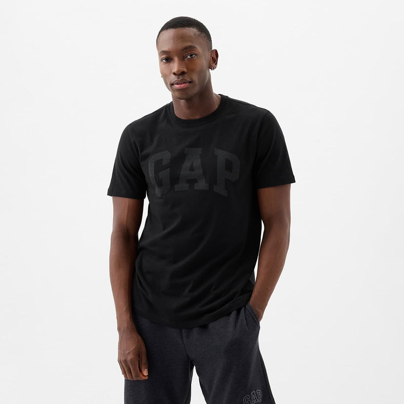 Majica GAP Basic Logo Tee True Black V2 2 Črna | 856659-10