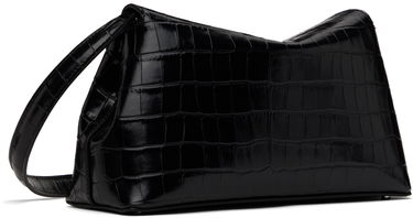 Torba za čez ramo TOTEME TOTEME T-Lock Croc-Embossed Clutch Črna | 243-WAL944-LE0076, 2