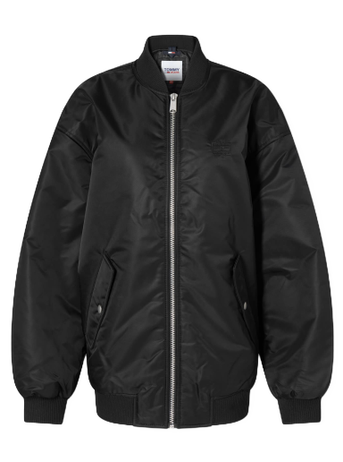 Bomber jakna Tommy Hilfiger Oversize Bomber Jacket Črna | DW0DW16563BDS