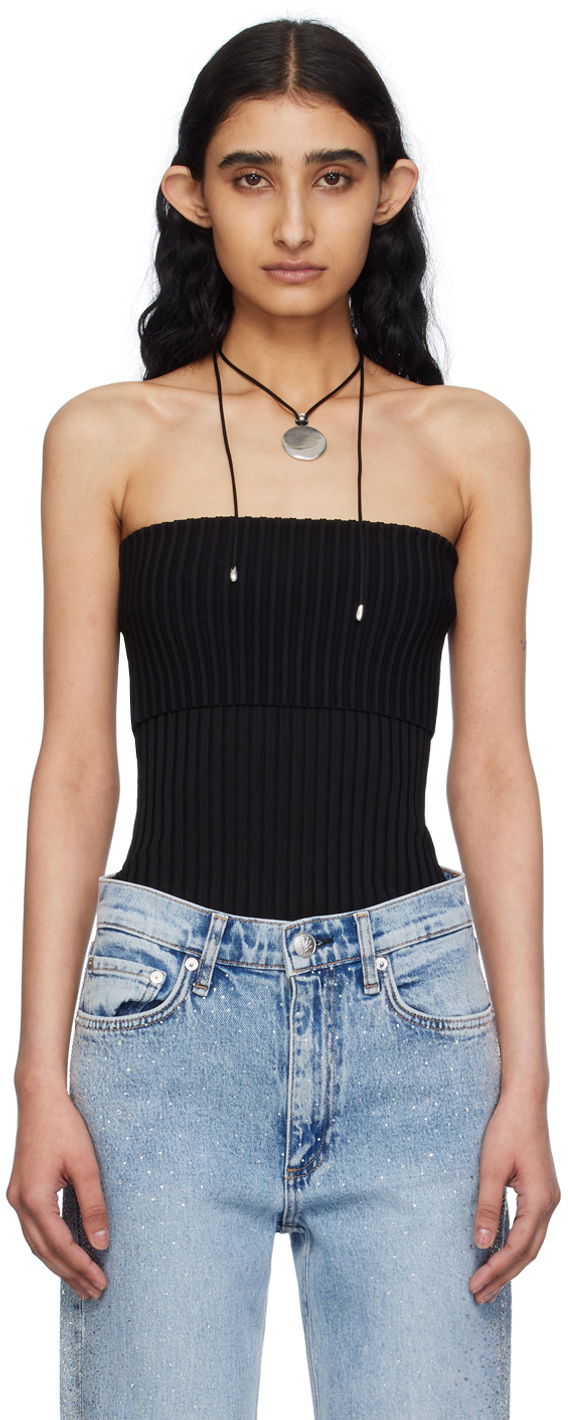 Majica brez rokavov rag & bone Kaela Tube Top Črna | WAS24P032WB32, 0