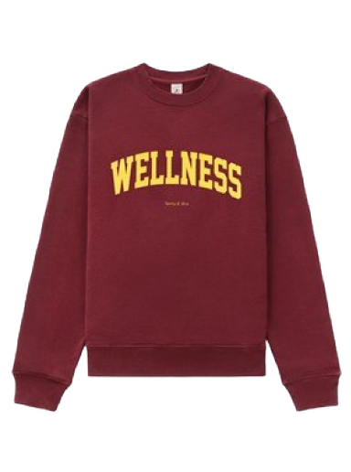 Pulover Sporty & Rich Wellness Ivy Crewneck Bordo | CR643ME