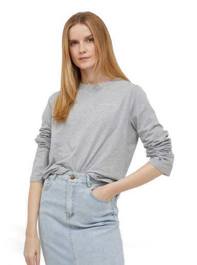Majica Tommy Hilfiger Tee Siva | WW0WW39784