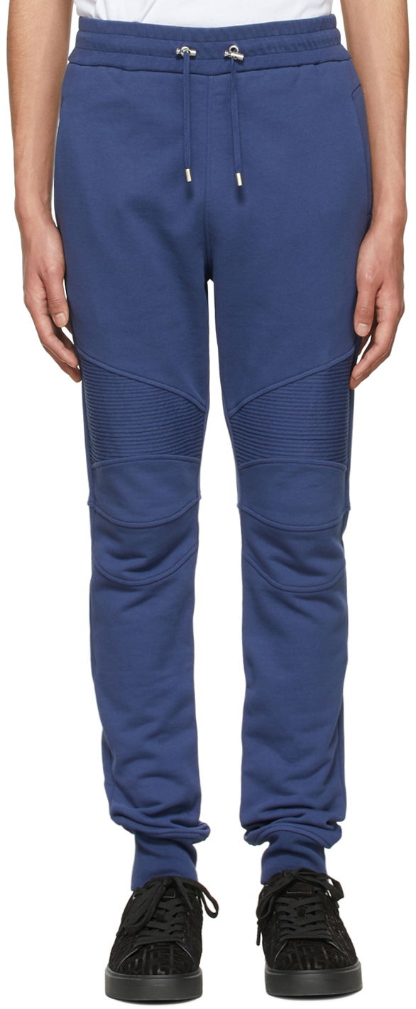 Trenirka Balmain Cotton Lounge Pants Modra | XH2OB00053JB
