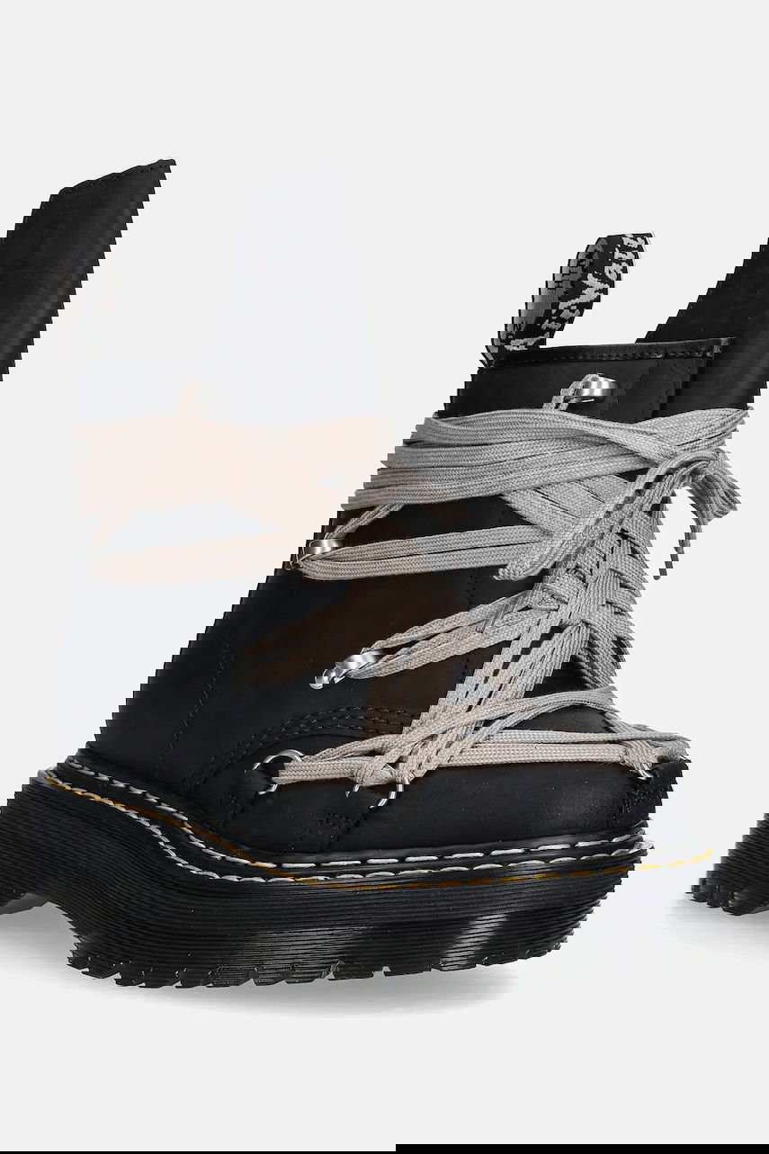 Superge in čevlji Rick Owens Rick Owens DRKSHDW x Dr. Martens 1460 Quad Sole Megalace® Boot Črna | DW02E6812.8001, 0
