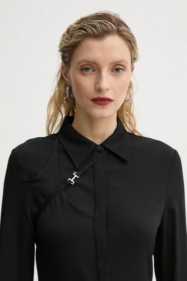 Srajce HELIOT EMIL Heliot Emil Regular Fit Shirt with Classic Collar Črna | AW24.W.05.056.BLK01, 4