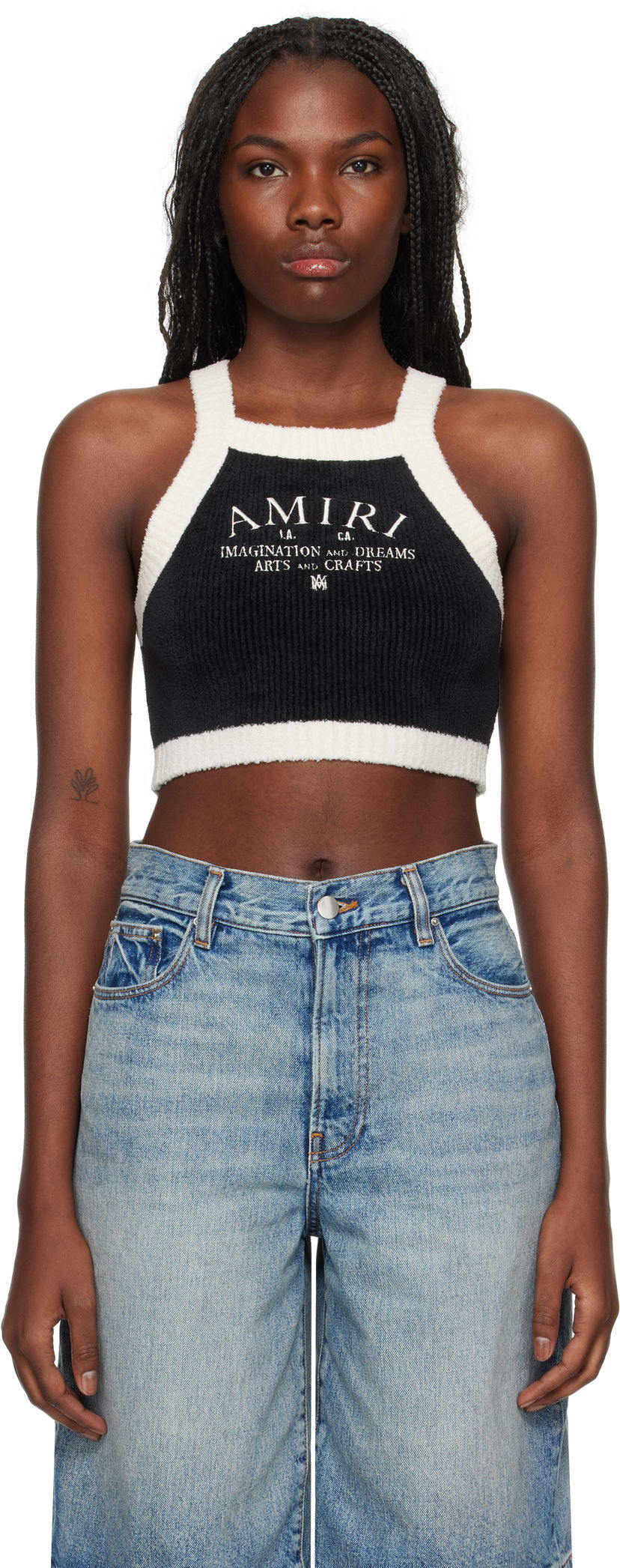 Majica brez rokavov AMIRI Arts District Tank Top Črna | AWKNTT1006