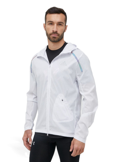 Vetrovka adidas Performance Marathon Jacket Bela | IB8953