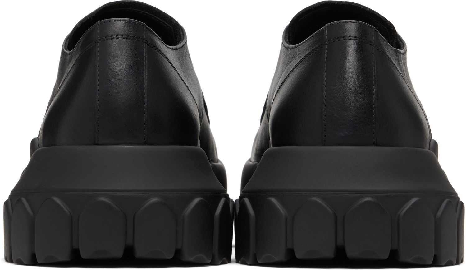 Superge in čevlji Rick Owens Rick Owens Hollywood Bozo Tractor Derbys Črna | RU02E1884 LOO, 1