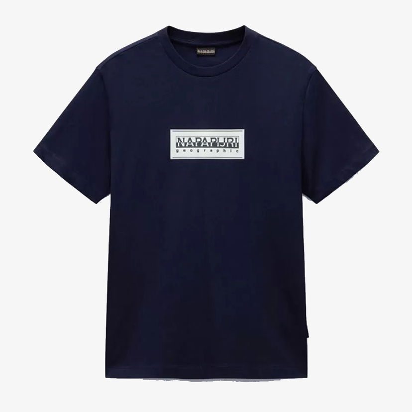 Majica Napapijri Napapijri S-Box Logo Graphic T-Shirt Mornarica | NP0A4I3L1761
