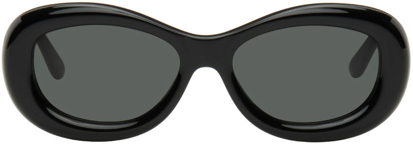 Sončna očala Courrèges Oval Sunglasses Črna | 322ALU003AC0006