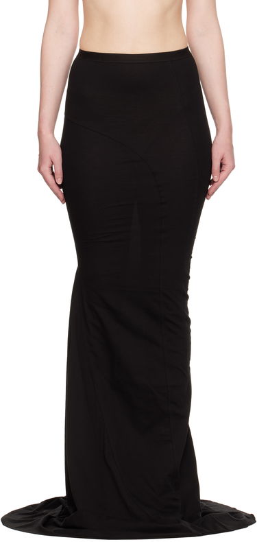 Krila Rick Owens Rick Owens Hollywood Lido Maxi Skirt Črna | RO01E7378 JA, 0