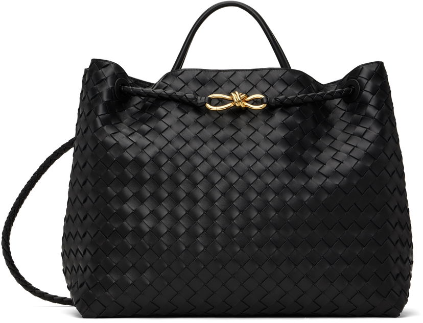 Torbica Bottega Veneta Bottega Veneta Large Andiamo Bag Črna | 766019VCPP11139