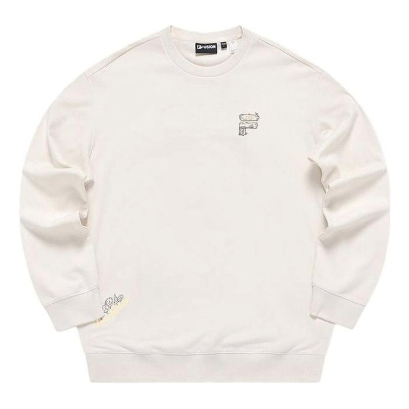 Pulover FILA FUSION Fob Graphic Sweatshirt Bela | T11U333206F-BG