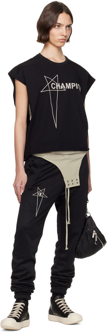 Majica brez rokavov Rick Owens Rick Owens Champion Edition Micro Tatlin Tank Top Črna | CW01E1668 CHJG, 3
