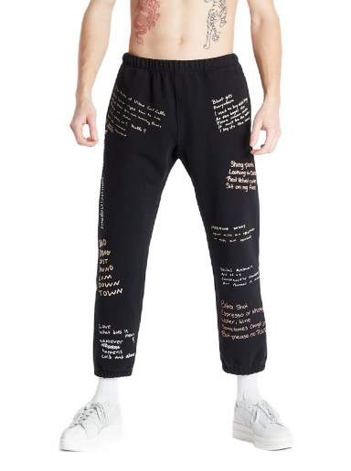 Trenirka Pleasures Remote Sweat Pant Črna | P21W026 Black