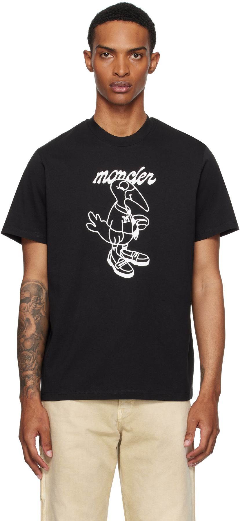Majica Moncler Moncler Archivio Creativo Graphic T-Shirt Črna | K20918C0001689AJS