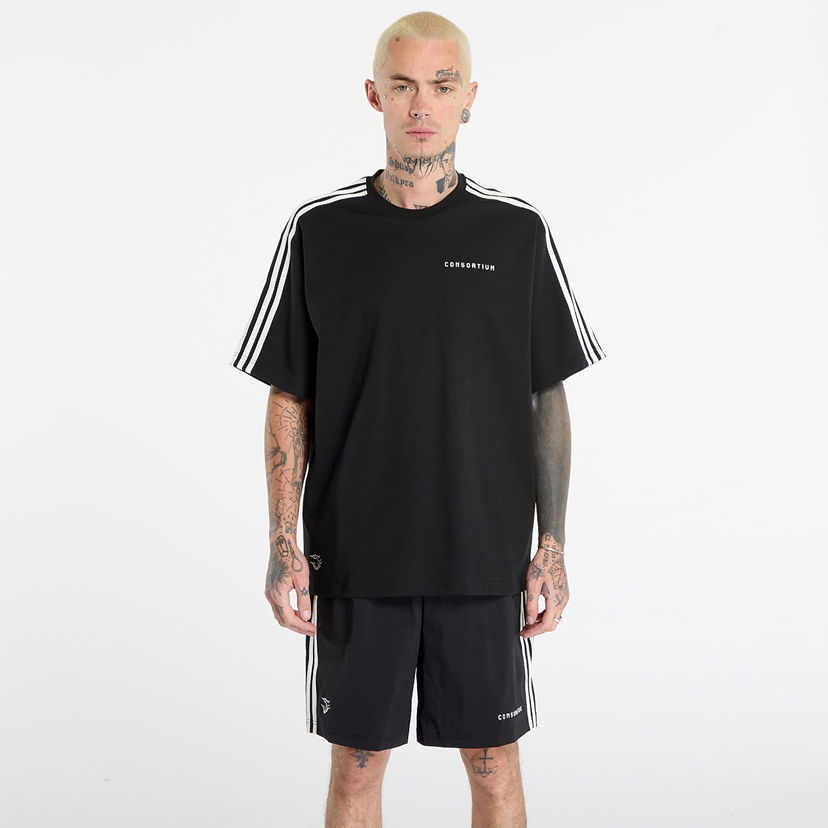Majica adidas Originals Kith Consortium Oversized Striped T-Shirt Črna | KF1994