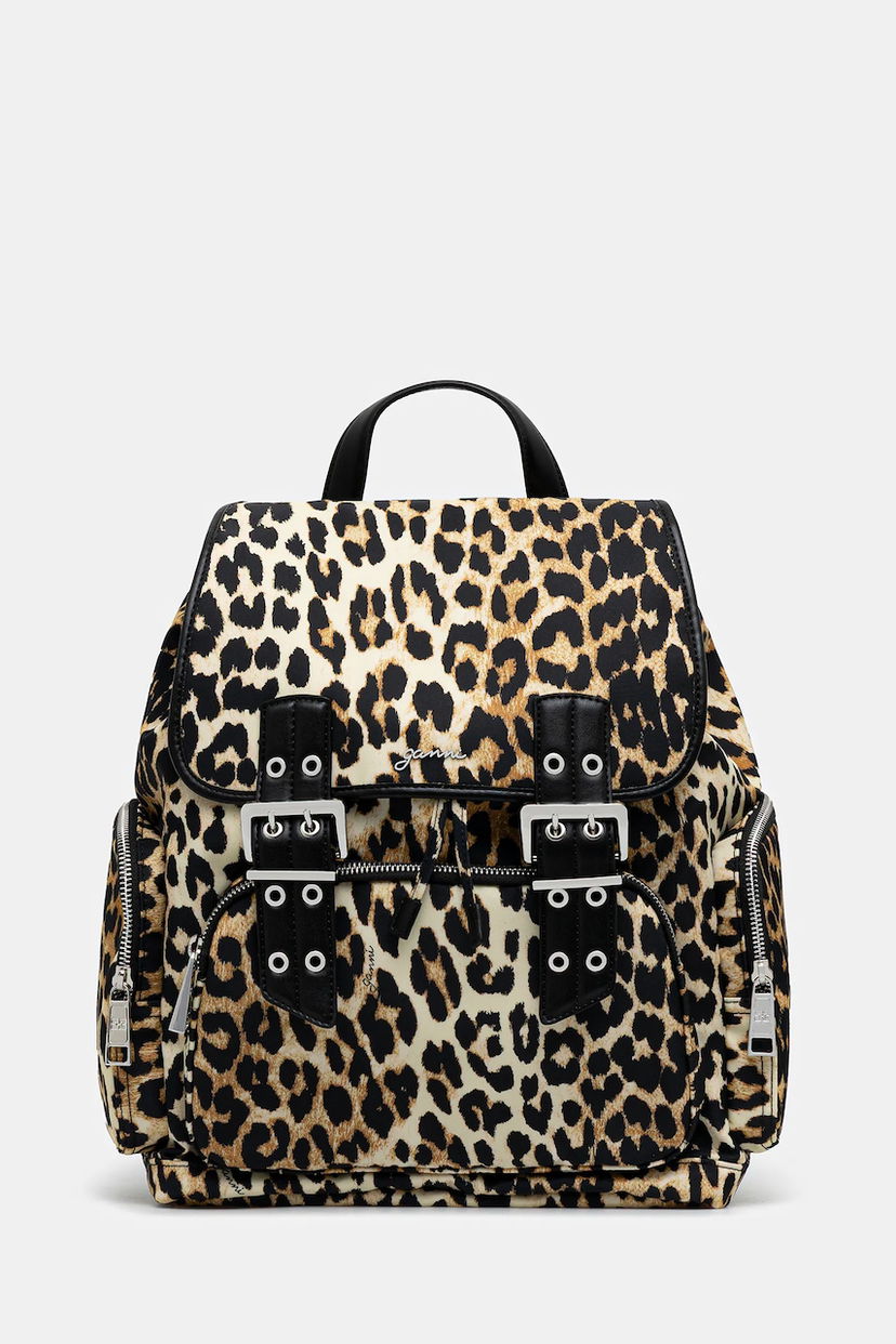 Nahrbtnik GANNI GANNI Bucky Nylon Print Backpack Večbarvna | A6527
