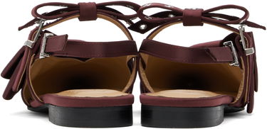 Modni dodatki GANNI GANNI Big Bow Slingback Flats Bordo | S2860, 1