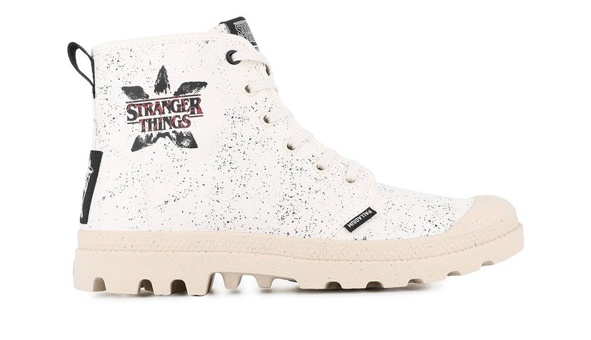 Superge in čevlji Palladium Pampa Demodog Stranger Things High-Top Boot Bela | 74497-180-M