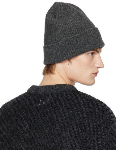 Beanie WOOYOUNGMI WOOYOUNGMI Knit Beanie Siva | W243KN31, 2