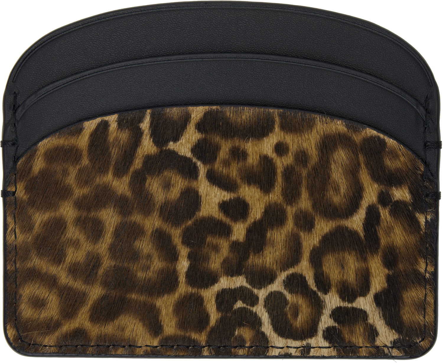 Denarnica A.P.C. A.P.C. Demi-Lune Leopard Card Holder Večbarvna | PXCAW-F63270, 1