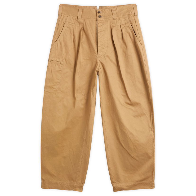 Hlače Comme des Garçons Garment Dyed Chino Trousers, Size Medium Bež | HP-P019-W25-2
