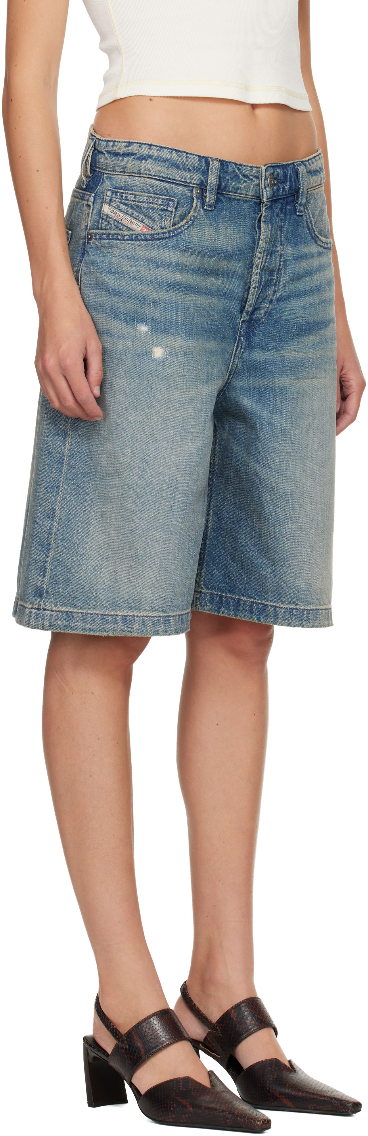 Kratke hlače Diesel De-Sire Denim Shorts Modra | A14051 0DBEC, 1