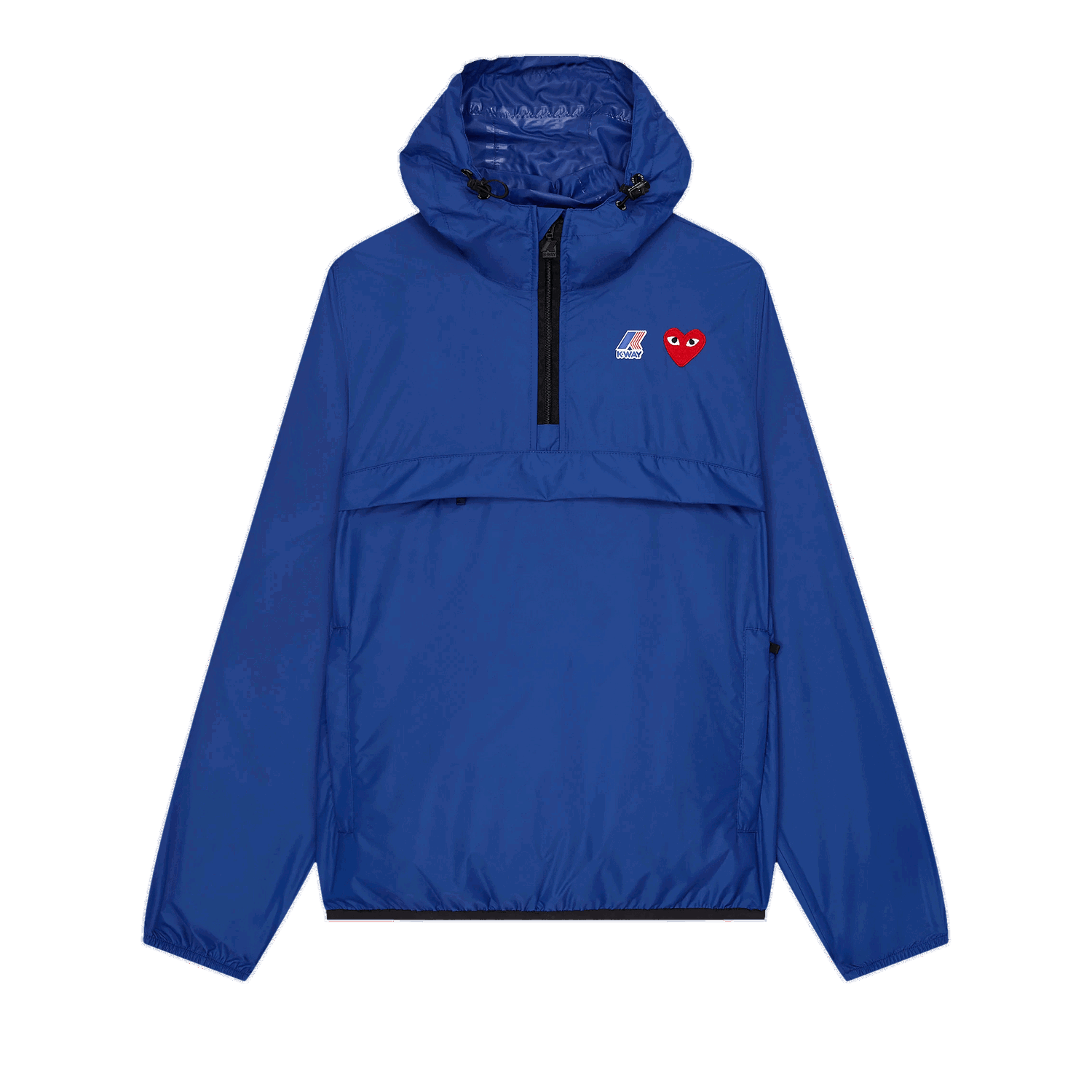 Vetrovka Comme des Garçons PLAY x K-Way Half-Zip Packable Jacket Modra | P1J502 2, 0