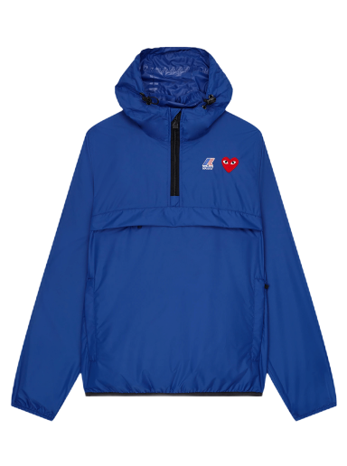 Vetrovka Comme des Garçons PLAY x K-Way Half-Zip Packable Jacket Modra | P1J502 2