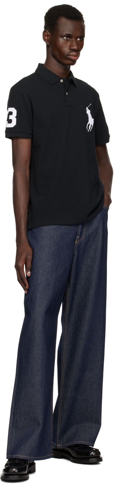 Polo majica Polo by Ralph Lauren Polo Ralph Lauren Black Big Pony Polo Črna | 710688969001, 3