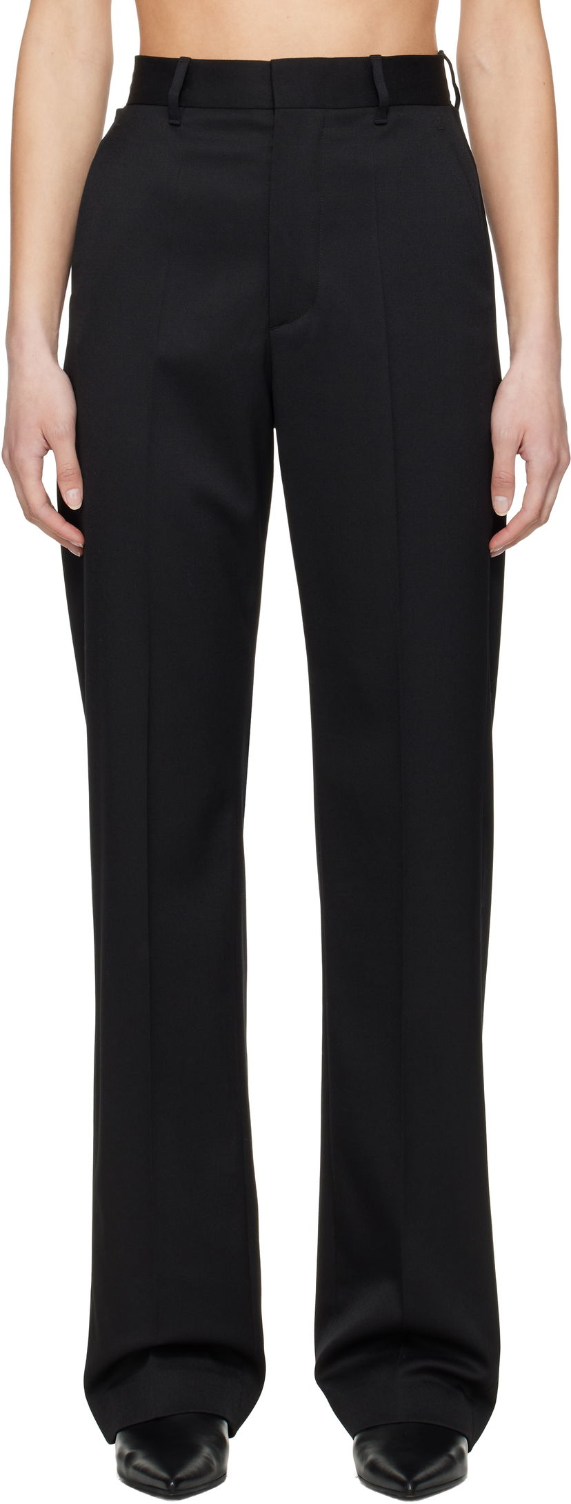 Hlače Maison Margiela MM6 Maison Margiela Tailoring Wool Blend Trousers Črna | S62KB0224 S47848