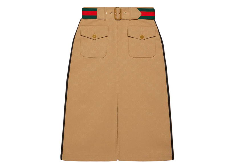 Krila Gucci adidas x Jacquard Skirt Beige Bež | 702988 ZAI22 2387