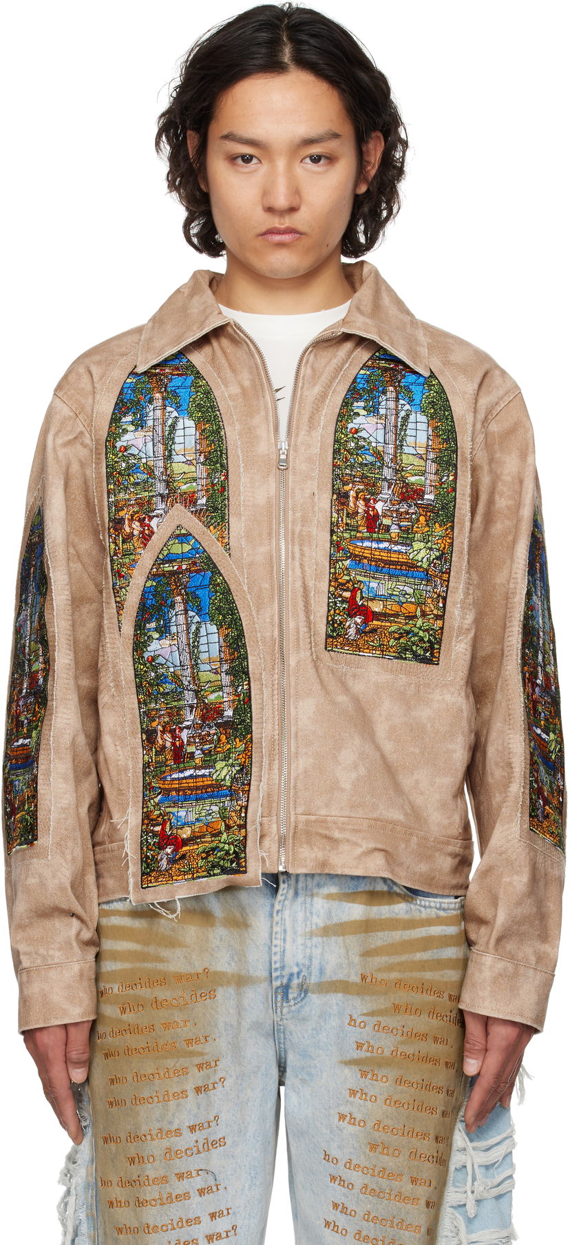 Jakna Who Decides War Who Decides War Eden Trucker Jacket Bež | 1131260022SS25
