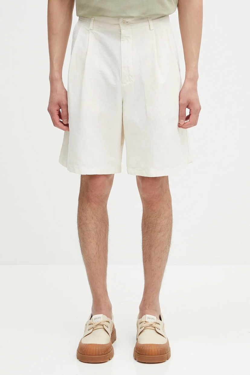 Kratke hlače NORSE PROJECTS Norse Projects Benn Cotton Linen Shorts Bela | N35.0617.0219