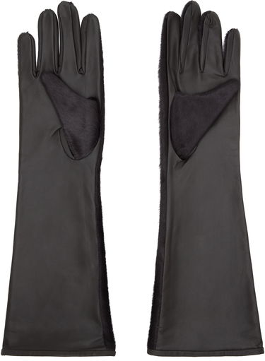 Rokavice Loulou de Saison Loulou de Saison Edna Calfskin Gloves Črna | EDNA, 1