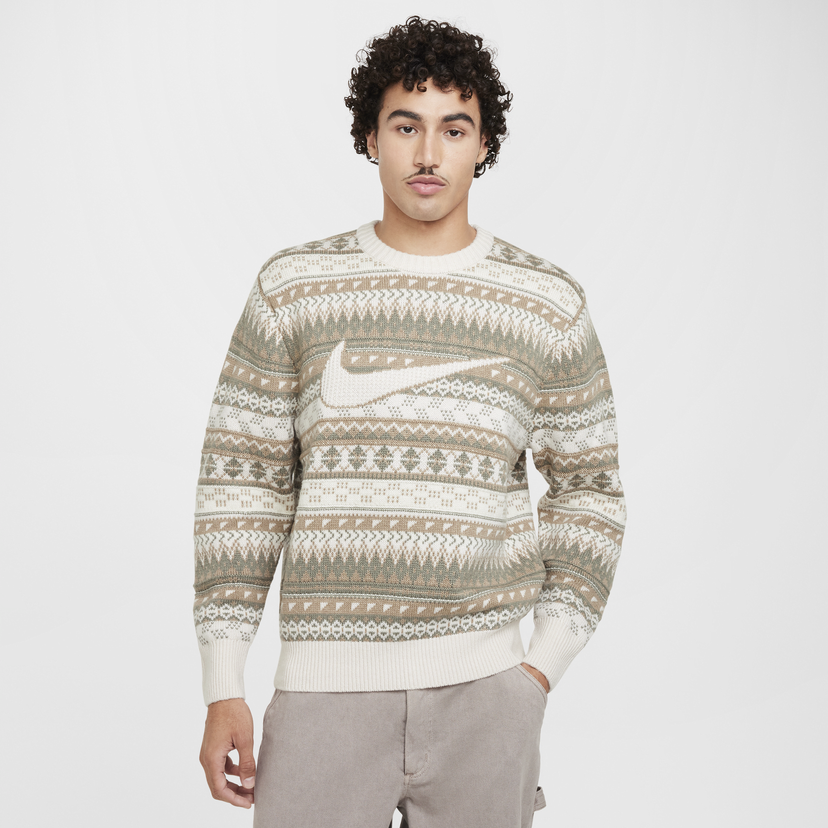 Pleteni pulover Nike Fair Isle Sweater Rjava | FZ0125-105