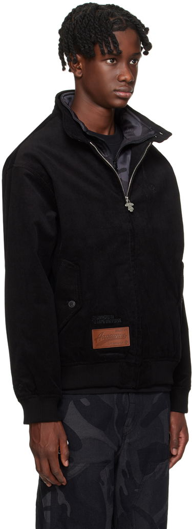 Bomber jakna AAPE by A Bathing Ape AAPE by A Bathing Ape Patch Corduroy Jacket Črna | AAPLJM7613XXLBKX, 1