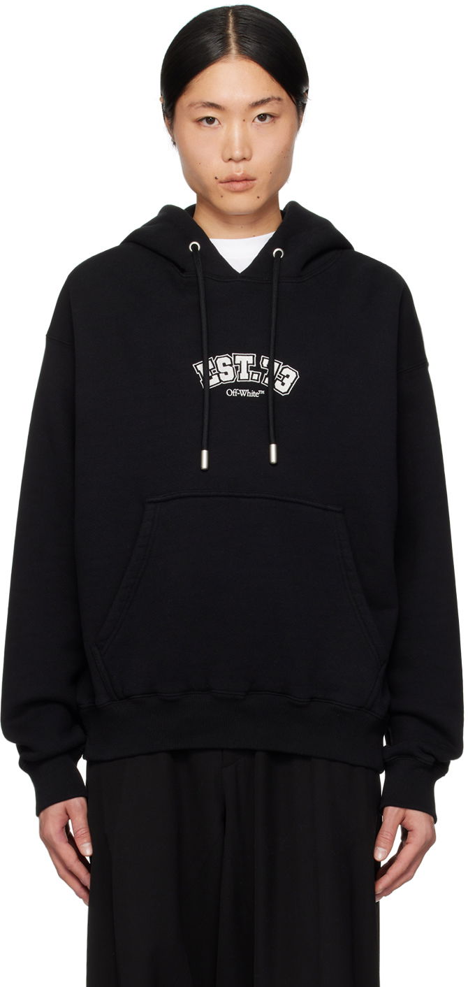 Pulover Off-White Black Skate Hoodie Črna | OMBB085G23FLE0151001