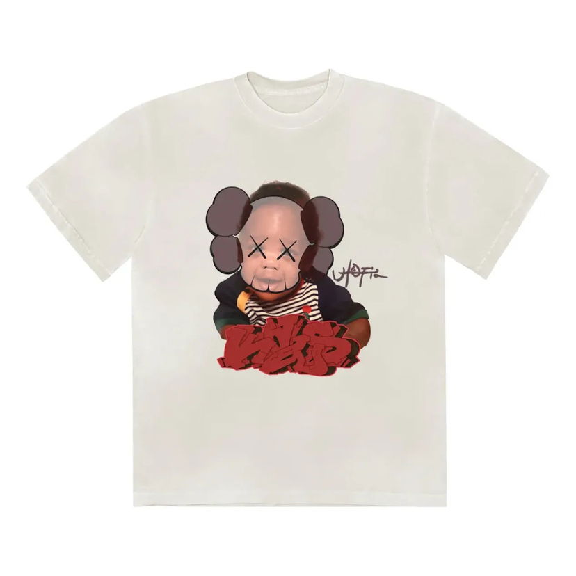 Majica Cactus Jack by Travis Scott Travis Scott x KAWS Utopia I Tee Bela | TSUT-SS04